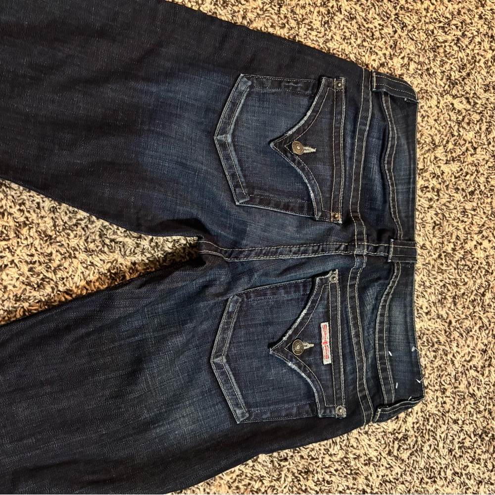 Hudson Jeans Blue Boot Cut Denim with Distinctive Stitching